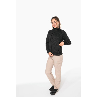 Ladies’ full zip heather jacket